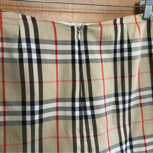 VTG vintage 90’s burberry nova check plaid mini skirt - Picture 4 of 8